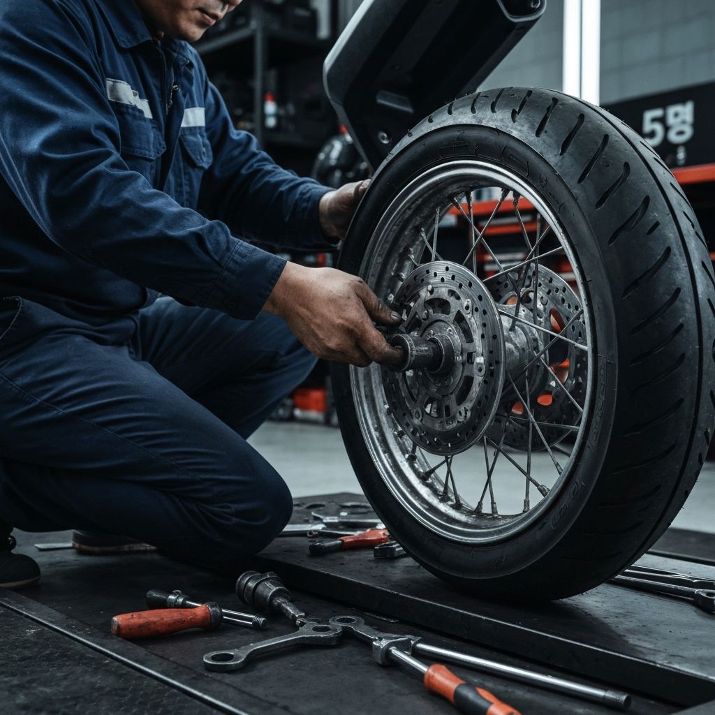 타이어 교환 작업